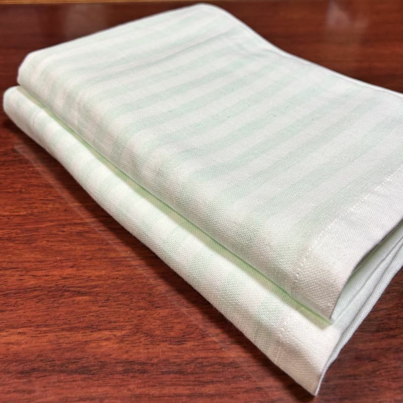 国内製造 ガーゼバスタオル 2枚(グリーン)薄手 60×120cm【泉州タオル 国産 吸水 普段使い シンプル 日用品】 099H1452大阪府泉佐野市8000雑貨・日用品寝具・タオル
