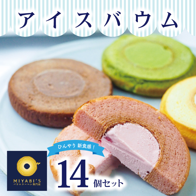 アイスバウム 14個セット バウムクーヘン専門店 010B1217大阪府泉佐野市11000菓子・スイーツその他 洋菓子