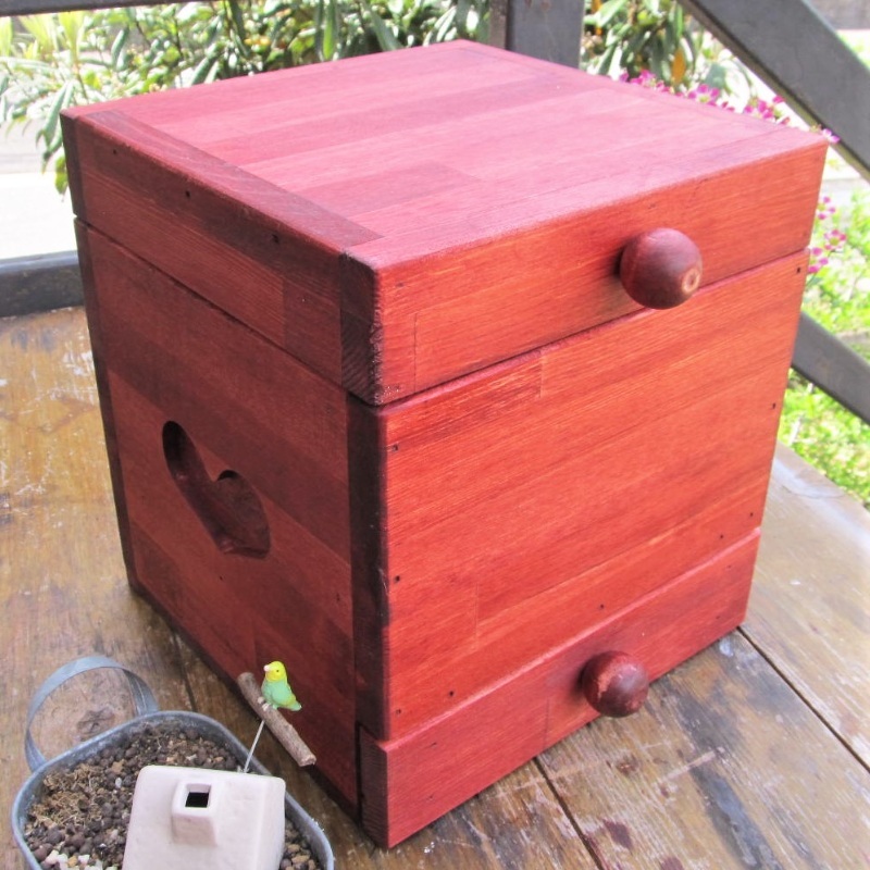 手作り木製 メイクボックス 099H2194大阪府泉佐野市44500衣類・装飾品・工芸品その他 装飾品・工芸品
