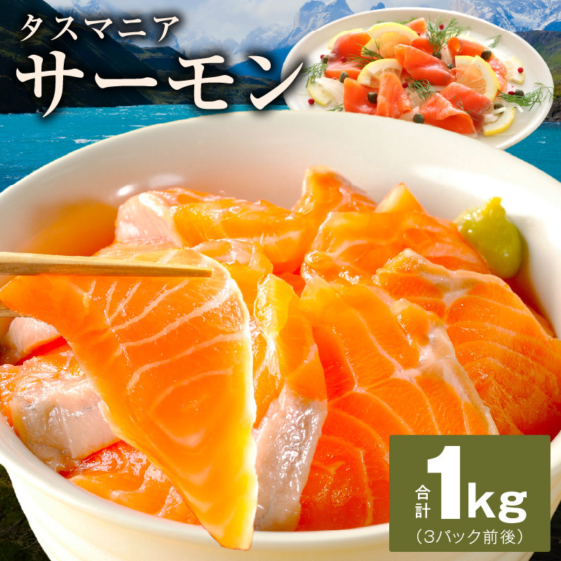 タスマニアサーモン 1kg【アトランティクサーモン 真空パック 小分け ブロック 訳あり サイズ不揃い 上質 刺身 海鮮丼 サラダ 冷凍 物価高応援】 kgp0054大阪府泉佐野市13000魚介・海産物その