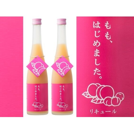 もも梅酒 500ml×2本 <篠崎> お酒 洋酒 リキュール類 福岡県朝倉市11000酒・アルコールウイスキー・洋酒・リキュール