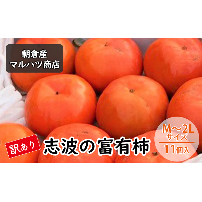 訳あり 柿 志波の富有柿 M〜2Lサイズ×11個入 マルハツ商店 果物類 かき 福岡県朝倉市11000果物・フルーツその他 果物・フルーツ