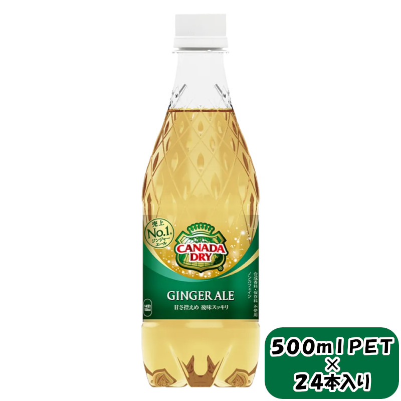 カナダドライ ジンジャーエール 500mlPET×24本 【11100-0569】埼玉県さいたま市12000お茶・飲料