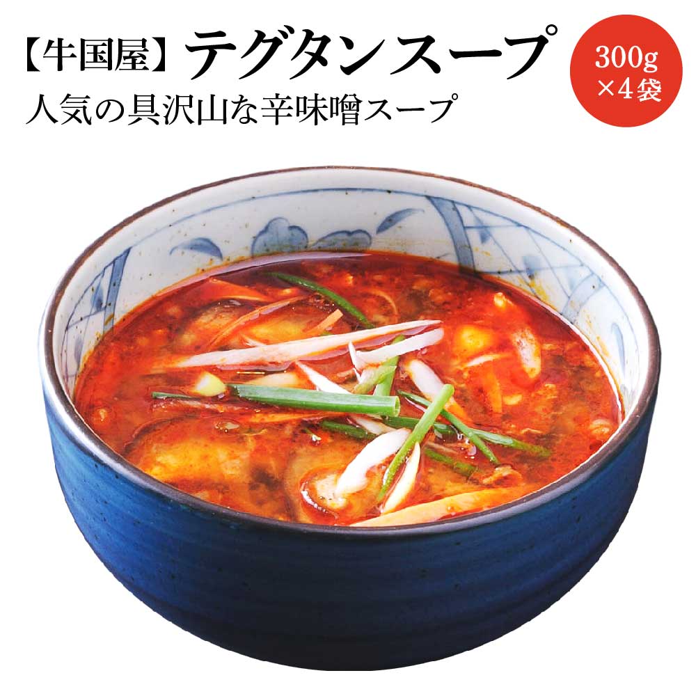 【牛国屋】テグタンスープ 300g×4袋 【11100-0778】埼玉県さいたま市10000鍋セット・総菜・加工食品総菜