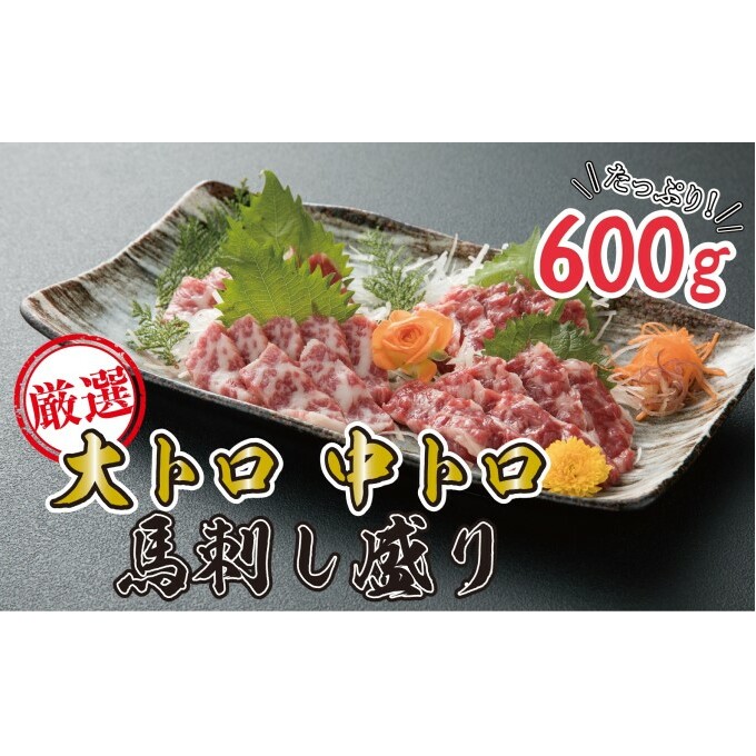 馬刺し 熊本 霜降り 数量限定 馬刺 大トロ 中トロ 600g 豪華絢爛 食べ比べ セット 馬肉 肉 お肉 冷凍 熊本県錦町52000肉ジビエ