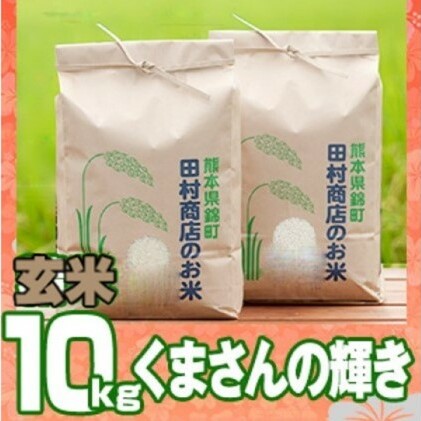 米 10kg 令和5年 くまさんの輝き 5kg×2 玄米 こめ お米 地元 契約 農家 種子 管理 田植え 育成 籾すり 自然 安全 美味しさ 近年育成 独自品種 熊本県錦町22000米・パン白米
