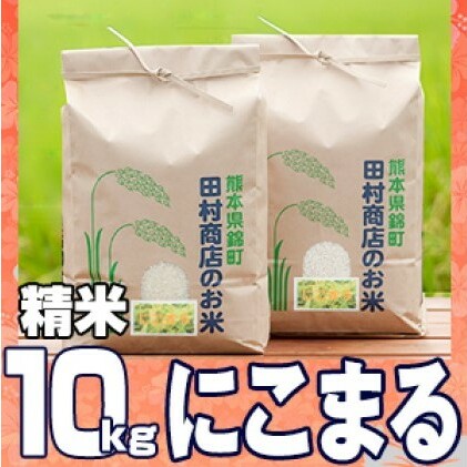 米 10kg 令和5年 にこまる 5kg×2 白米 こめ お米 コメ おこめ 令和4年度産 地元 契約 農家 種子 管理 田植え 育成 籾すり 自然 安全 美味しさ おいしく 丸々 ふっくら つやつや もちもち 熊本県錦