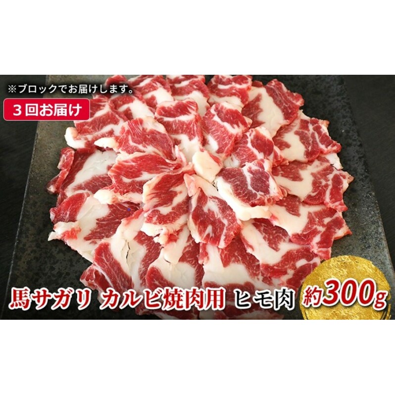 定期便 3ヶ月 馬 サガリ 300g 馬肉 肉 熊本 3回 お楽しみ ※配送不可:離島熊本県錦町49000肉ジビエ