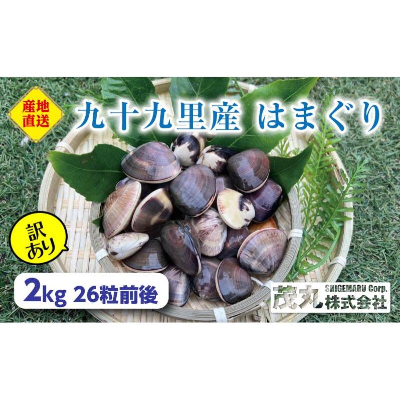 訳あり はまぐり 2kg 割れ 砂抜き無し SDGs ハマグリ 蛤 海鮮 魚介 海産物 国産 天然 産地直送 千葉県 九十九里千葉県九十九里町8000魚介・海産物貝類
