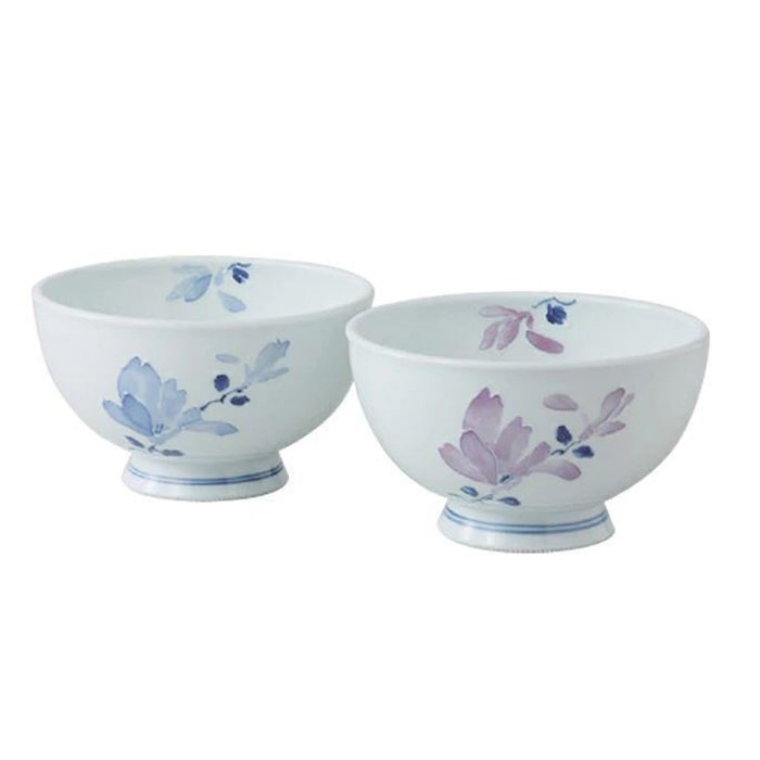【AB1054】【波佐見焼】 大小ペア2個組のお茶碗 辻が花 【西海陶器】1 11468長崎県17000雑貨・日用品食器・グラス