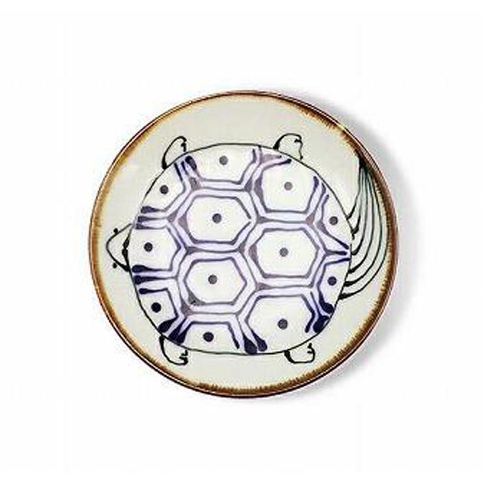 【波佐見焼】 φ10.5cm手描きの小皿 亀 【西海陶器】1 18194長崎県10000雑貨・日用品食器・グラス