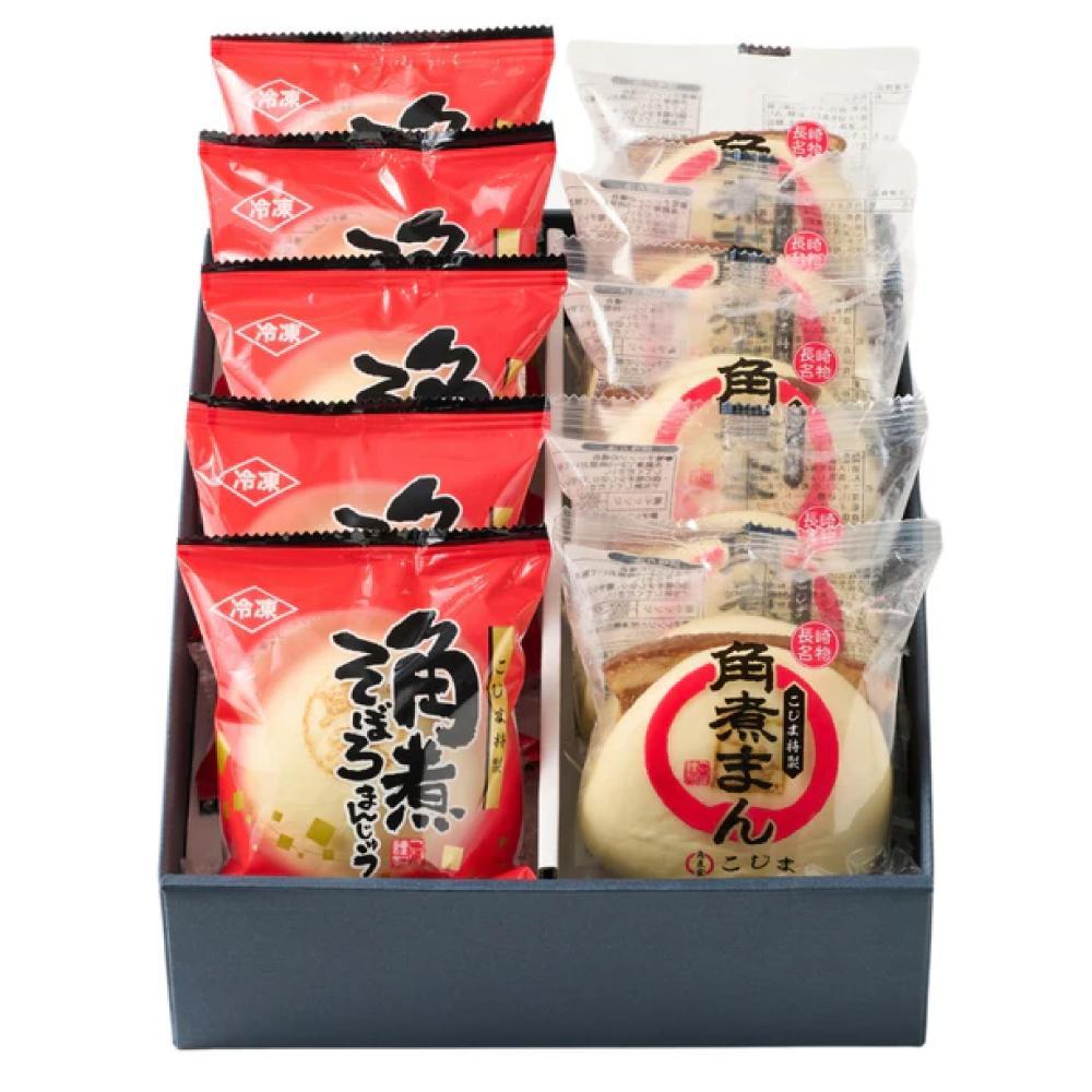 長崎角煮まん・角煮そぼろまんじゅう詰合せ 各5個 全10個入長崎県19000鍋セット・総菜・加工食品総菜