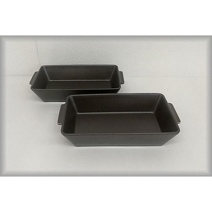 【AB734】【波佐見焼】23.5×12.5×5cmオーブン耐熱鉢2個組 BR・L【西海陶器】 2 17456長崎県27000雑貨・日用品食器・グラス