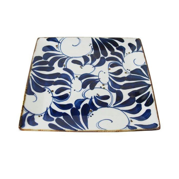 【AB944】【波佐見焼】26.5×26.5cm正角皿 karakusa【西海陶器】1 14501長崎県26000雑貨・日用品食器・グラス