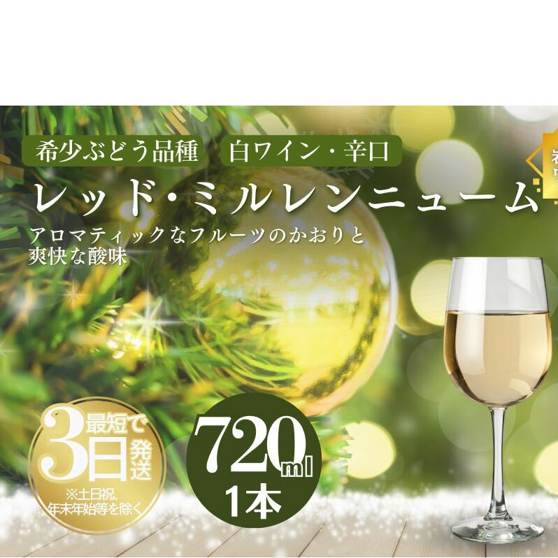 ワイン 希少ぶどう品種 岩の原ワイン レッド・ミルレンニューム 辛口 お酒 希少 ぶどう 岩の原 新潟 上越新潟県上越市13000酒・アルコールワイン