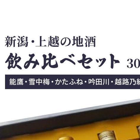 日本酒 新潟・上越 酒5蔵元 300ml×5本 飲み比べ 日本酒/地酒 限定セット 02 お酒 地酒 新潟 新潟県産新潟県上越市17000酒・アルコール日本酒
