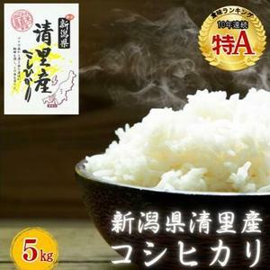 新潟県 清里産コシヒカリ 5kg 上越市 白米 こめ 新潟 新潟県産 上越新潟県上越市11000米・パン白米