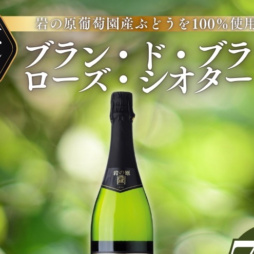 ワイン 岩の原スパークリングワイン ブラン・ド・ブラン ローズ・シオター(750ml) 酒 ギフト 新潟 上越新潟県上越市17000酒・アルコールワイン
