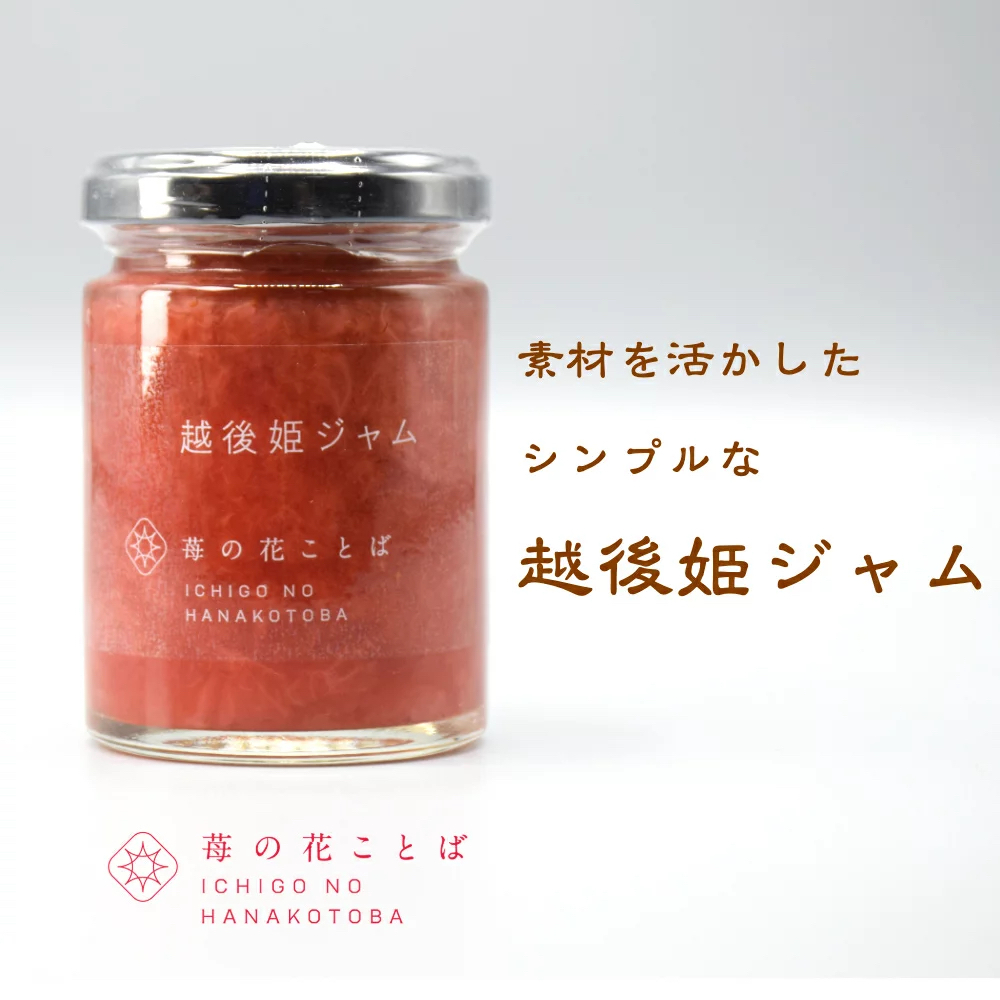 越後姫ジャム1瓶 いちご イチゴ 苺 加工品 お取り寄せ 新潟新潟県上越市4000果物・フルーツいちご