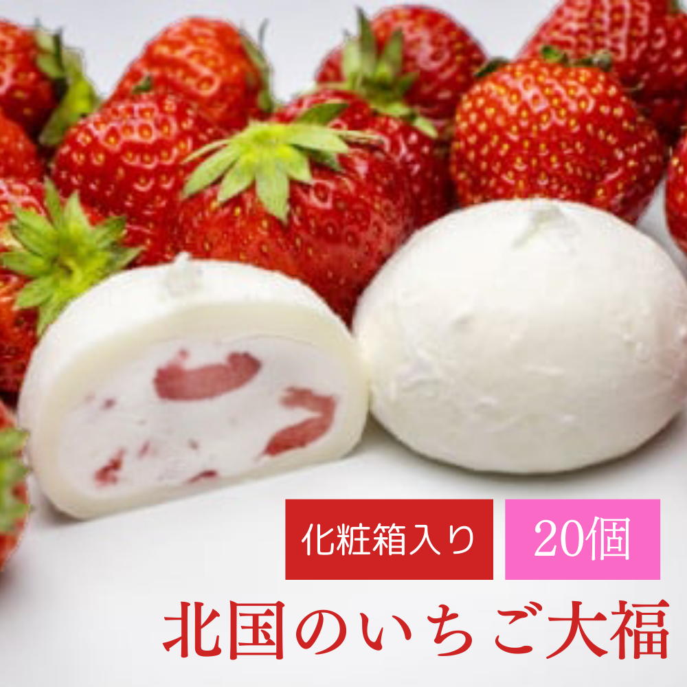 北国のいちご大福20個(10個入×2箱)岩手県一関市13000菓子・スイーツ饅頭・羊羹・大福