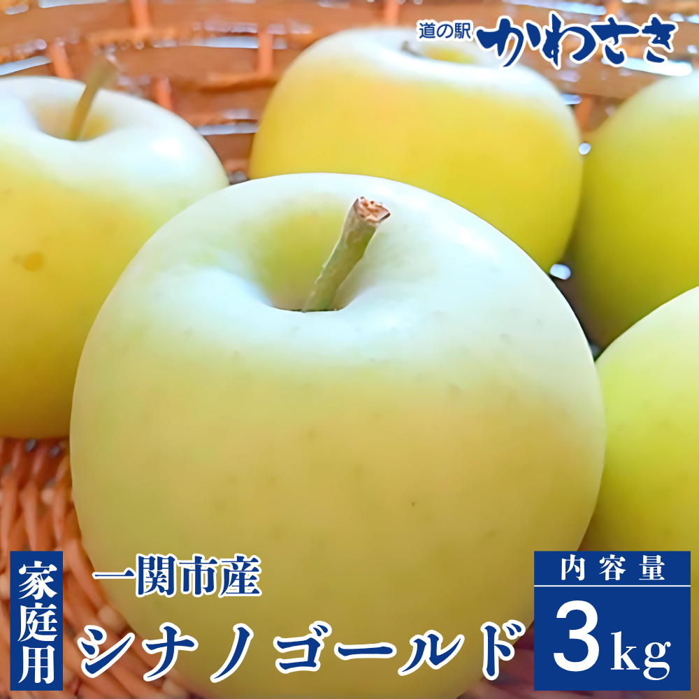 【先行予約】道の駅かわさき りんごギフト シナノゴールド 3kgセット岩手県一関市14000果物・フルーツ