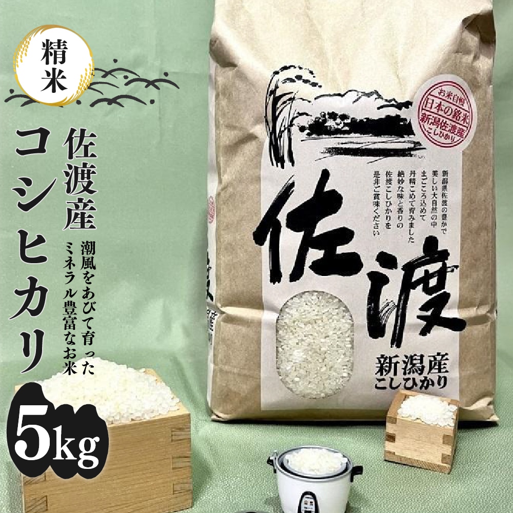 佐渡発酵 佐渡産コシヒカリ精米5kg 【令和7年米】新潟県佐渡市20000米・パン白米