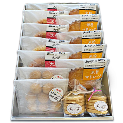 大豆粉と米粉の焼き菓子セット 詰合せ 焼菓子 クッキー スイーツ お菓子 ドーナツ 新潟県新潟市10000菓子・スイーツその他 洋菓子