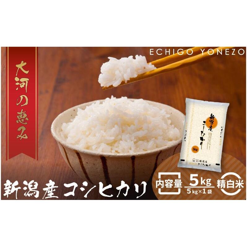 新潟市 秋葉区小須戸産コシヒカリ 白米 5kg お米 精米 ご飯 代表 自然 飽きない 自信 美味しい 新潟県新潟市17000米・パン白米