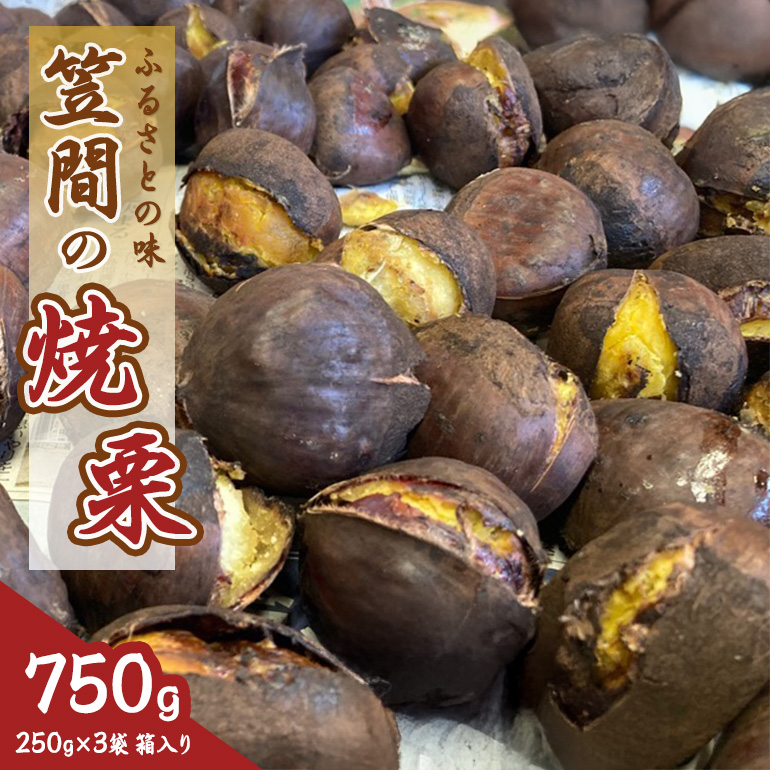 笠間の焼栗 3袋 750g 農産物直売所すわ 茨城県 笠間 かさま やき栗 くり 和栗 国産 栗 甘栗 おやつ 間食 無添加 ギフト プレゼント 父の日 母の日 やきぐり 焼栗 いばらき茨城県笠間市11000果物