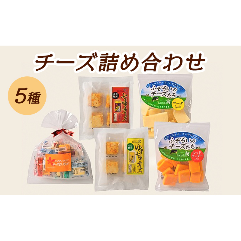 5種のチーズ詰め合わせおつまみ 詰め合わせ  セット 長野 信州 小諸 乳製品 加工食品 盛り合わせ 長野県小諸市13000卵・乳製品その他卵・乳製品