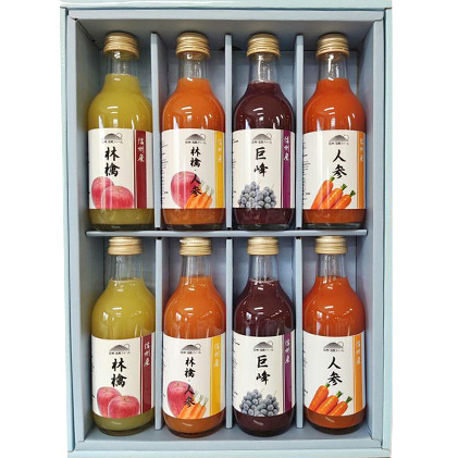信州浅間ファーム・ジュース 8本セット(各200ml) 果汁飲料 林檎 リンゴ 長野県小諸市14000お茶・飲料果汁・野菜飲料