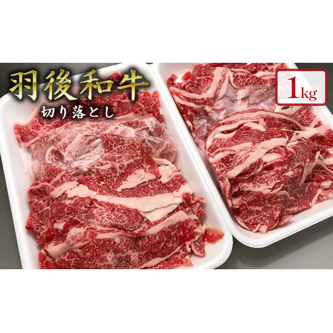 1kgのボリューム!羽後和牛 切り落とし 1kg 秋田県羽後町23000肉牛肉