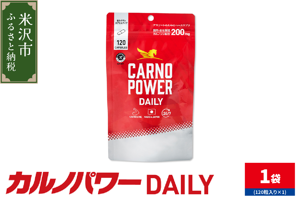 カルノパワー 1本 ( 120粒入り ) 1ヶ月分 パウチタイプ サプリ サプリメント アスリートサプリ山形県米沢市19000雑貨・日用品化粧水・乳液・美容品