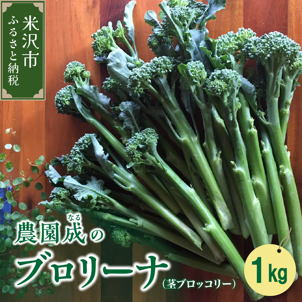 【令和7年産】ブロリーナ(茎ブロッコリー)1kg山形県米沢市12000野菜・きのこ