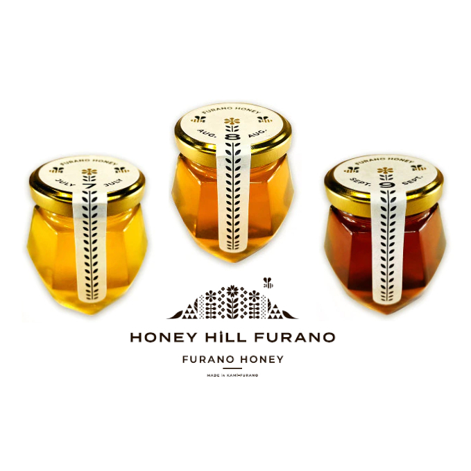 FURANO HONEY【789】3個セット 加工食品 蜂蜜 はちみつ 栄養 ギフトBOX 瓶 ドリンク パン 苦味 フルーツ 詰め合わせ 北海道上富良野町14000調味料・油その他 調味料・油