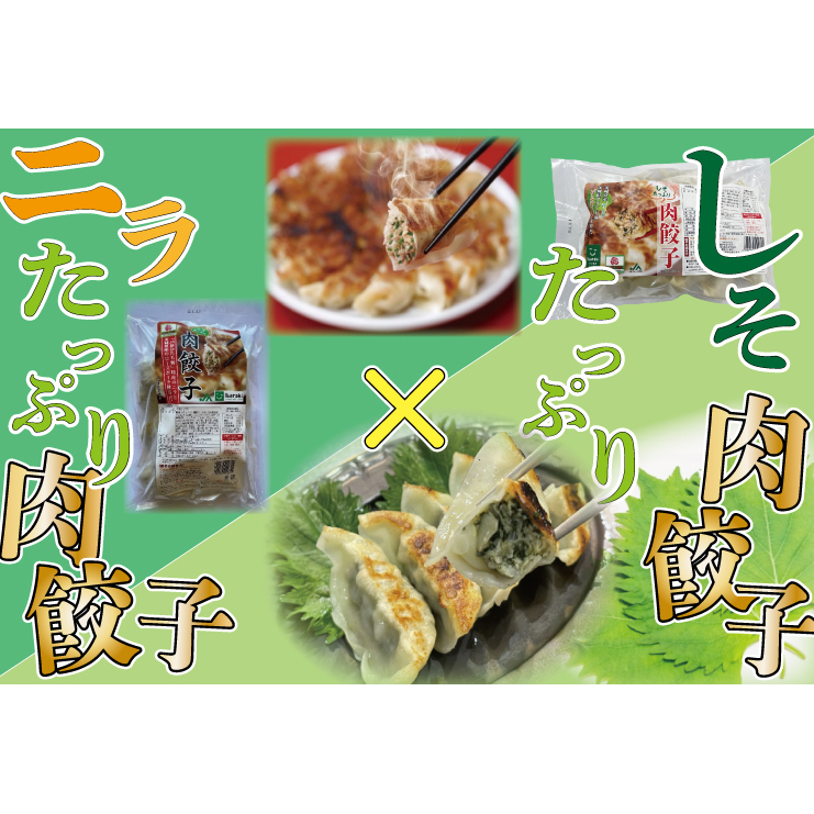 AE-51【ローズポーク使用】JA・しそたっぷり肉餃子(30個)&ニラたっぷり肉餃子(30個)セット茨城県行方市10000鍋セット・総菜・加工食品その他 鍋セット・総菜・加工食品