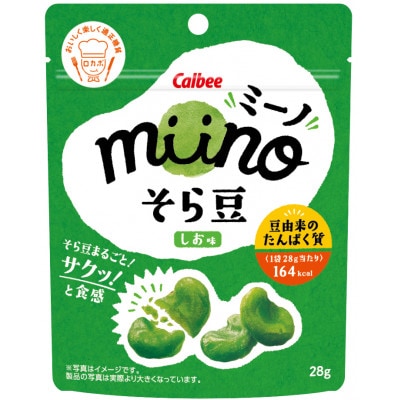 カルビーmiino(ミーノ) そら豆 しお味 12個入り スナック菓子【帯広工場製造】【1519309】北海道帯広市10000菓子・スイーツその他 洋菓子
