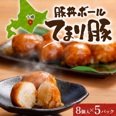 十勝 豚丼ボール(8個入り×5パック)秘伝のたれ付き ひと口おにぎり 北海道 帯広市【配送不可地域:離島】【1555376】北海道帯広市20000鍋セット・総菜・加工食品総菜