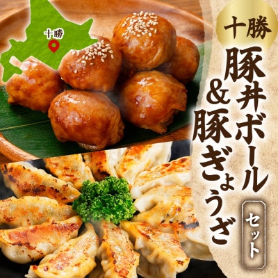 十勝 豚丼ボール&ぎょうざセット(各1パック)秘伝のタレ付き 北海道産豚肉使用 北海道 帯広市【配送不可地域:離島】【1555429】北海道帯広市10000鍋セット・総菜・加工食品総菜