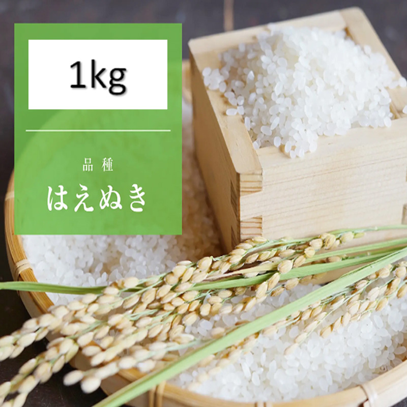 【令和7年産新米】 天日干しの手間をかけた (新米はえぬき) 丹野さん家のコメ 精米 1kg FY25-333山形県山形市8000米・パン白米
