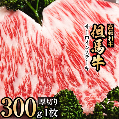 但馬牛サーロインステーキ1枚入り【300g×1枚】【配送不可地域:離島】【1098410】兵庫県新温泉町33000肉牛肉