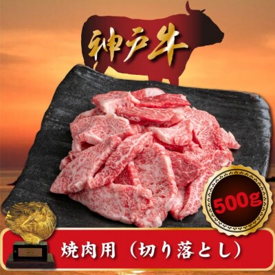 訳あり 神戸牛 焼肉(切り落とし) 500g SOY1【配送不可地域:離島】【1517913】兵庫県新温泉町11000肉牛肉