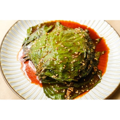 なつかしい、おばあちゃんの味!新温泉町産「えごま葉醤油・キムチ漬け」各300g×1個【配送不可地域:離島】【1551872】兵庫県新温泉町10000鍋セット・総菜・加工食品漬物・梅干・キムチ