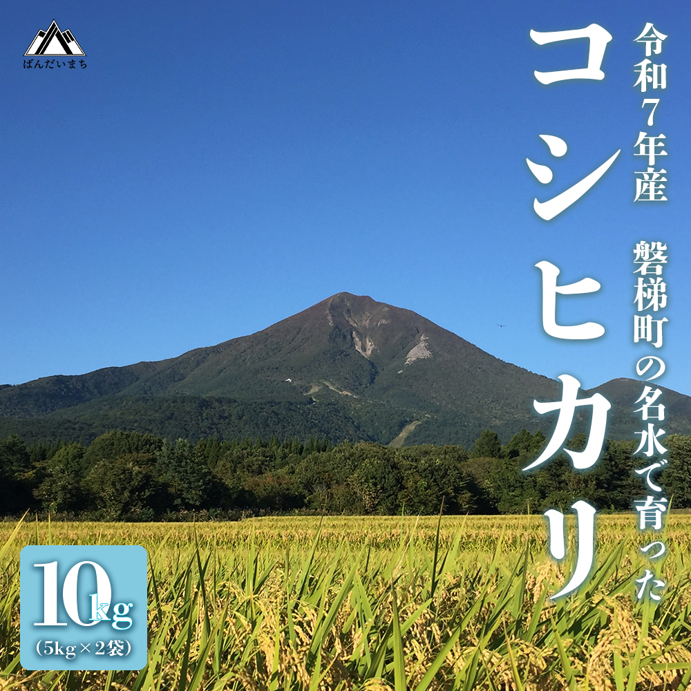 【先行予約・限定】【令和7年産米】コシヒカリ10kg 磐梯町の名水で育ったコシヒカリ 11月上旬発送福島県磐梯町26000米・パン白米