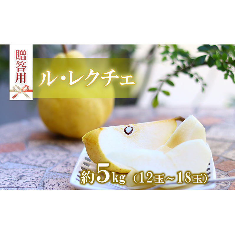 洋梨 ル・レクチェ 5kg 12〜18玉 贈答用 果物 くだもの フルーツ 洋なし 洋ナシ ラフランス ラ・フランス ルレクチェ 旬の果物 旬のフルーツ ギフト 贈り物 プレゼント 長野 長野県 箕輪町長野