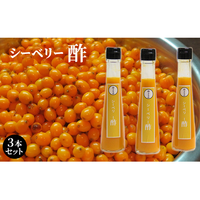 シーベリー酢 3本セット 北海道 南富良野町 シーベリー ベリー 酢 調味料 セット 詰合せ ドレッシング ソース たれ シーベリー 酢 北海道南富良野町12000調味料・油その他 調味料・油