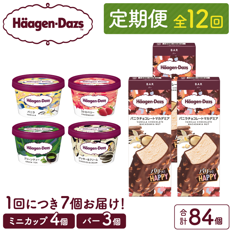 <全12回・連続>1年定期便!ミニカップ&バー セット アイス スイーツ デザート_102001北海道浜中町144000菓子・スイーツアイス・ジェラート