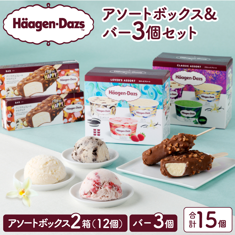 ハーゲンダッツ バラエティセット(アソート&バー3本) アイス スイーツ デザート_H0026-027北海道浜中町16000菓子・スイーツアイス・ジェラート