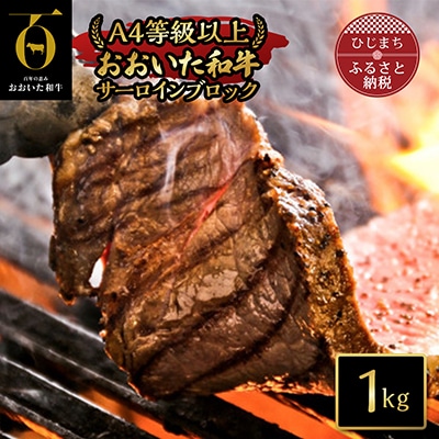 おおいた和牛サーロインブロック【1kg】(日出町)【配送不可地域:離島】【1293072】大分県日出町53000肉牛肉