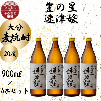 大分むぎ焼酎 二階堂速津媛20度(900ml)4本セット【1456951】大分県日出町16000酒・アルコール焼酎